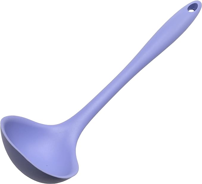 Chef Craft Premium Silicone Cooking Ladle, 11.25 inch, Pastel Blue by ChefCraft