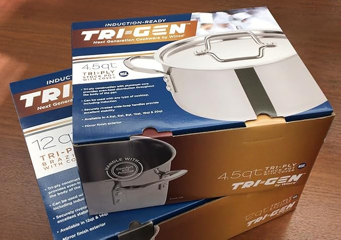 WINCO Tri-Ply Stock Pot, 6-quart-qt-6qt - Image 8
