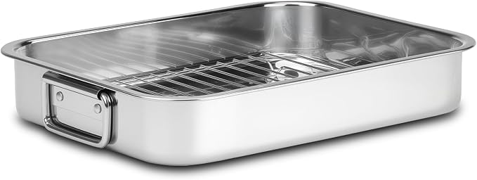 Stainless Steel Turkey Roasting Pan by Unknown