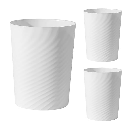 UUJOLY Plastic Small Trash Can Wastebasket, Garbage Container Basket by UUJOLY