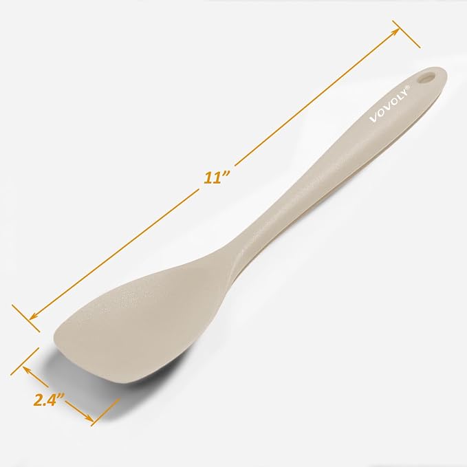 Upgrade Silicone Spatula Spoon Set, VOVOLY Heat Resistant Rubber Spoonula - Image 5