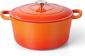 TeamFar Enameled Cast Iron Dutch Oven, 6QT Nonstick Dutch Oven Pot by TeamFar