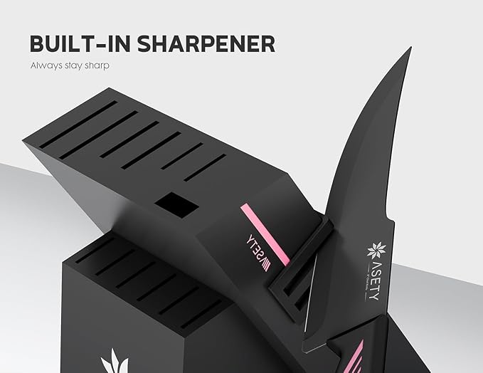 Knife Set - 15 PCS Kitchen Knife Set - Stainless Steel Knife Block Set - - Image 4
