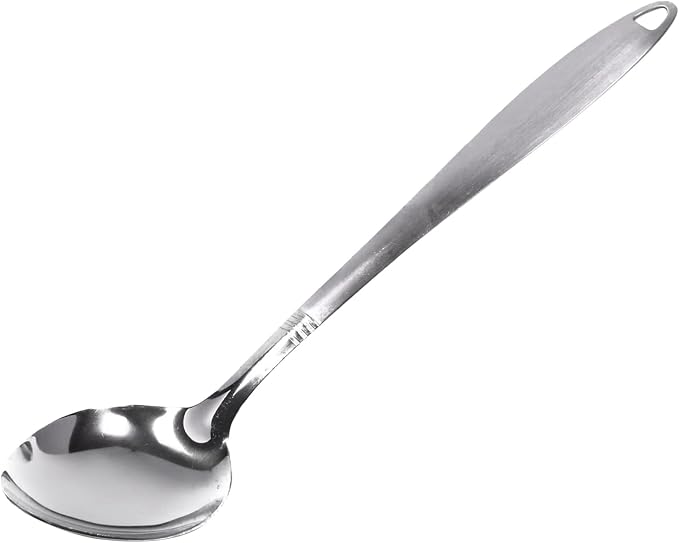 Chef Craft 10230 1-Piece Stainless Steel Solid Spoon by ChefCraft