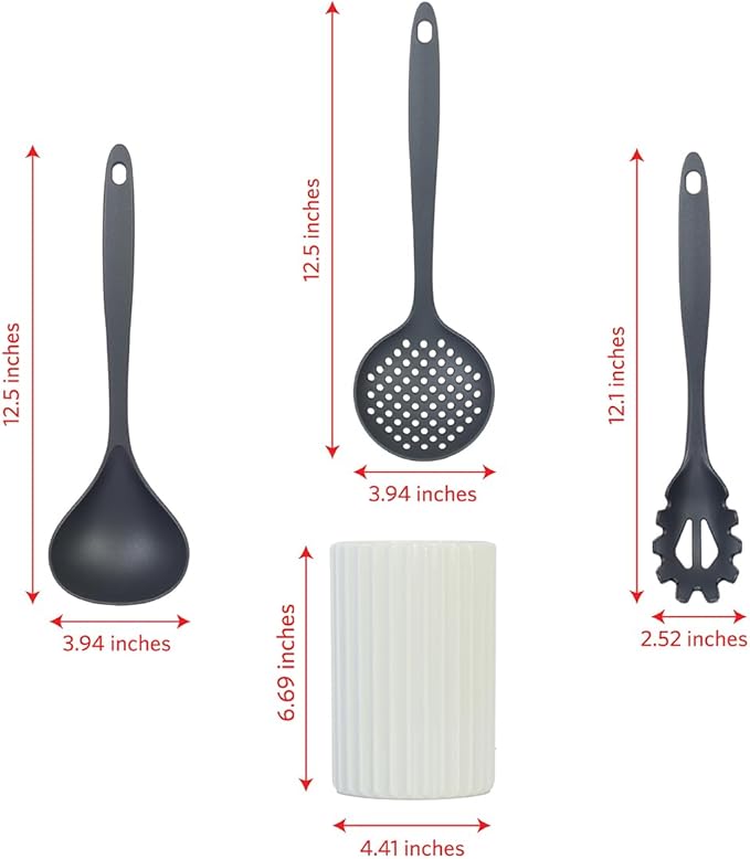Glad Kitchen Utensils Set, Spaghetti Server, and Turner Spatula Set - Image 4