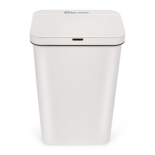 SIMPLI-MAGIC 79502 13 Gallon Touchless Sensor Trash Can, Rectangle Garbage Bin - Image 3