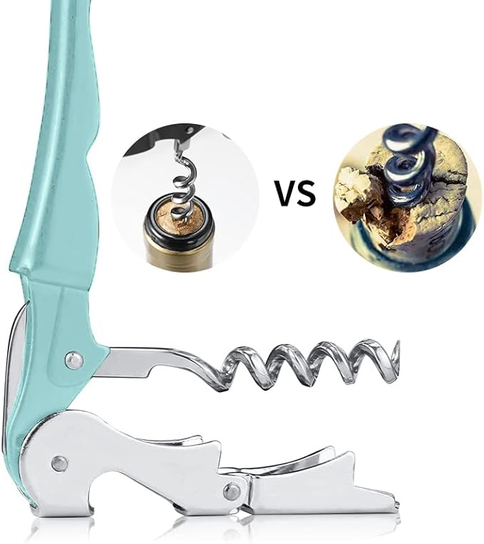 Professional Waiter Corkscrew Wine Openers Set, Heavy Duty Stainless Steel - Image 4