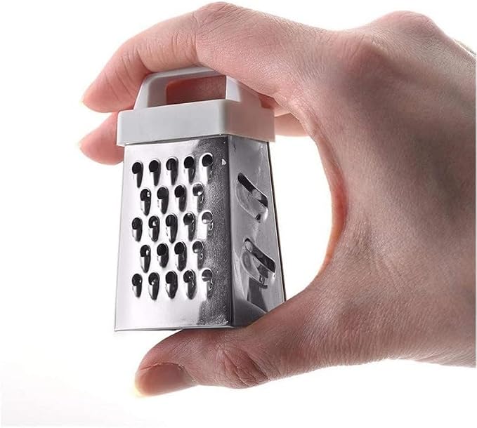 Mini Garlic Grater, Stainless Steel Cheese Ginger Vegetable Spices Small Grater - Image 3