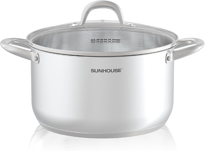 SUNHOUSE 8 Quart Stock Pot by SUNHOUSE