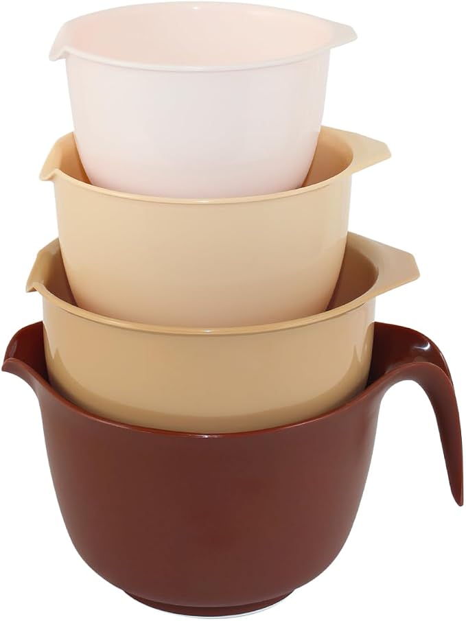 Glad Mixing Bowls with Pour Spout, Dishwasher Safe Kitchen Cooking and Baking by GladTrashFoodStorage