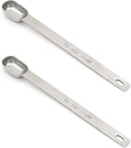 2PCS 1/2tsp Single Measuring Spoon, Stainless Steel Long Handle Individual by BERYLER