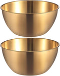 Stainless Steel Salad Bowls Set of 2 Mixing Bowls by AIYoo