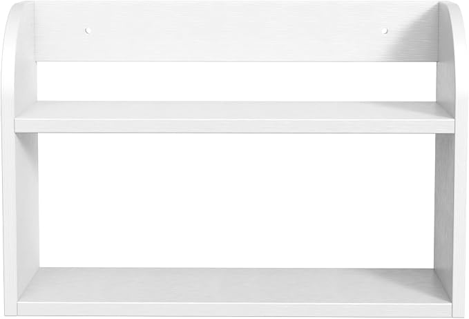 ROMGUAR CRAFT 2 Tier Bamboo Spice Rack, Countertop or Wall Mounting Wood Spice - Image 7