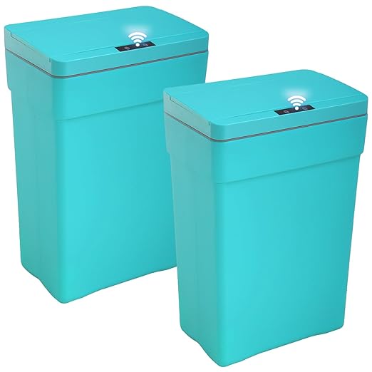 BestOffice 13 Gallon Trash Can Automatic Kitchen Trash Can Touch Free by BestOffice