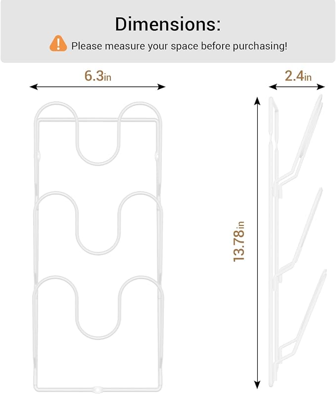 ORDORA 2 Pack Pot Lid Organizer Rack - Image 5