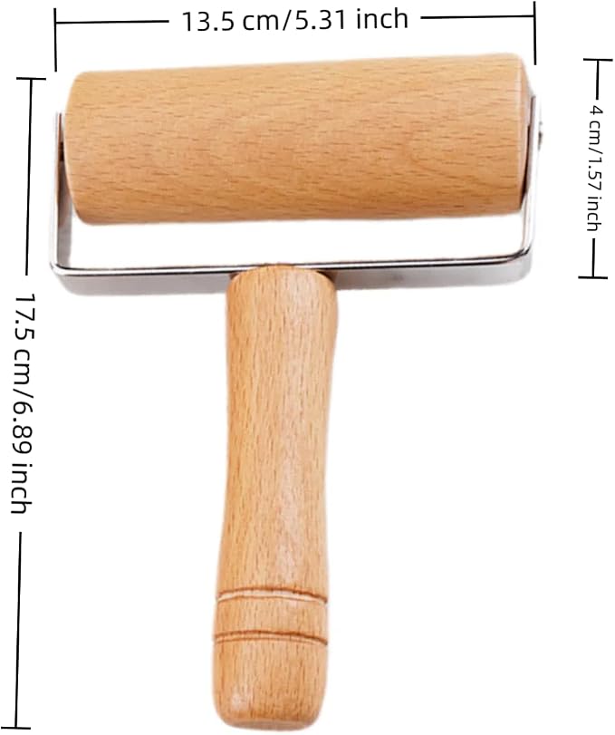 Stainless Steel & Beechwood Rolling Pin - Image 7
