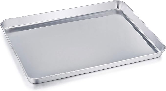 TeamFar Baking Sheet, Stainless Steel Baking Pan Cookie Sheet, Healthy & Non by TeamFar