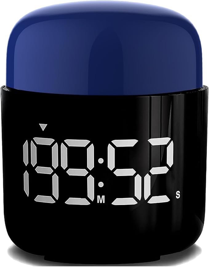 Table Twist Timer, Large LED Display Stopwatch, Silent & Loud Alarm, 199 Minute by HomemelindaExquisiteClock