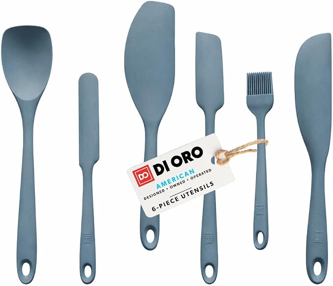 DI ORO 6-Piece Silicone Spatula Set by DIORO