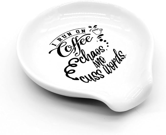 Funny Coffee Spoon Holder-Coffee Spoon Rest-Cafe Bar Station Accessories-I Run - Image 3