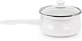 Golden Rabbit Enamelware Sauce Pan by GoldenRabbitEnamelware