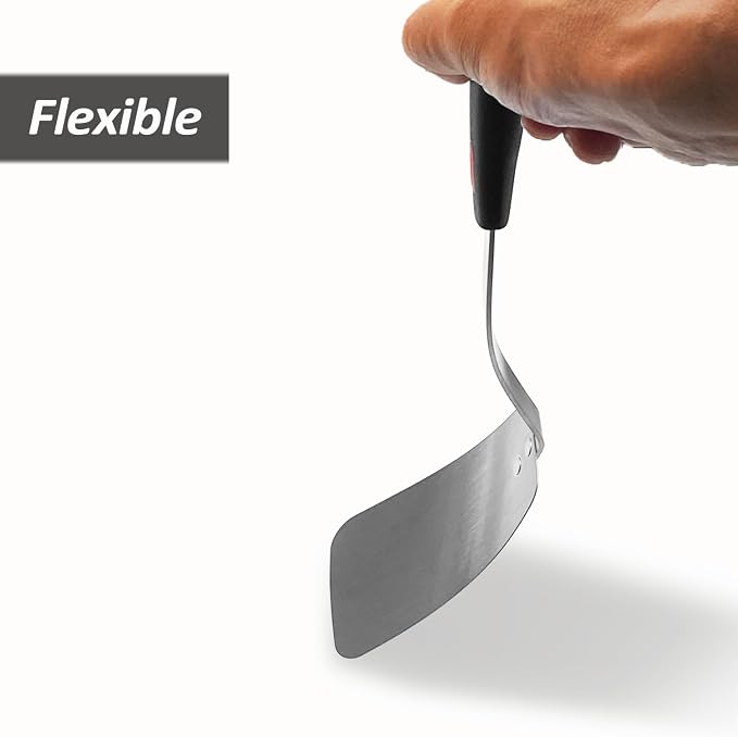 Stainless Steel Flexible Spatula Solid Turner, XiaoZu Thin Metal Spatula - Image 4