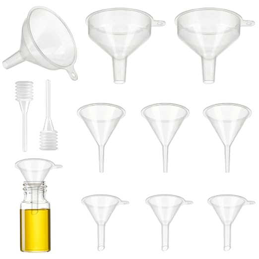 9 Pack Small Funnel Kit 3 Sizes by Kanlpeia