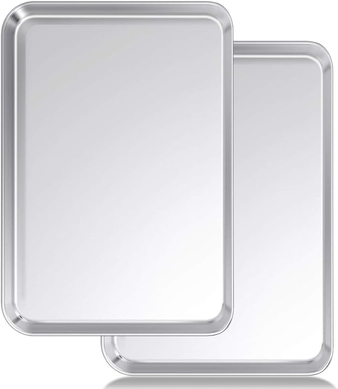 Baking Sheet Set of 2, Wildone Stainless Steel Baking Tray Cookie Pan, Size 20 by Wildone