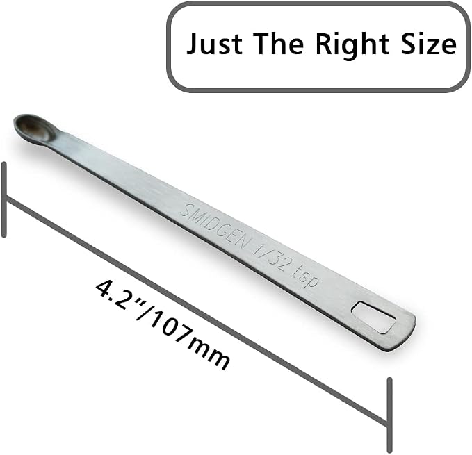 5PCS 1/32 Teaspoon Single Tiny Measuring Spoon, Small Individual Stainless - Image 2
