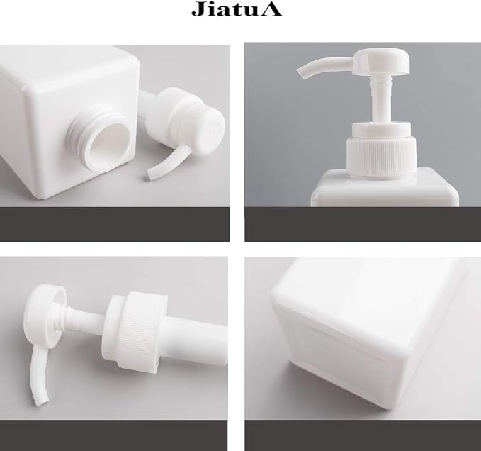 Pump Bottle, Refillable Plastic Empty Lotion Soap Dispenser Liquid Container - Image 6