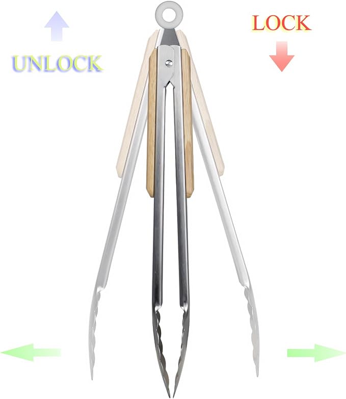 Stainless Steel Kitchen Tongs - Image 6