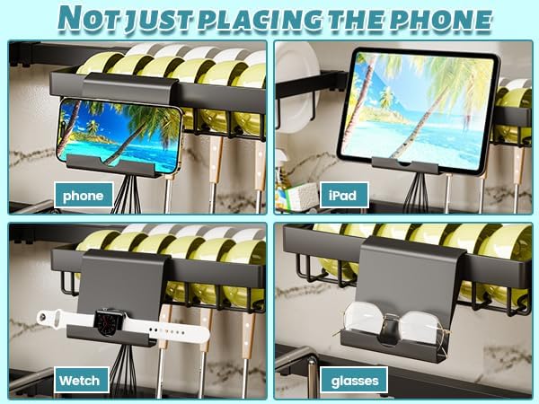 ADBIU Over The Sink Dish Drying Rack Snap-On Design 2 Tier Large Dish Rack) - Image 5