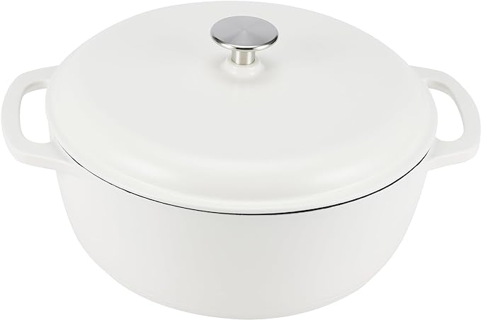 Amazon Basics Enameled Cast Iron Dutch Oven Pot by AmazonBasics
