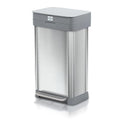 Clorox 13 Gallon Trash Can - 50L Kitchen Trash Can - Rectangular Stainless by Clorox