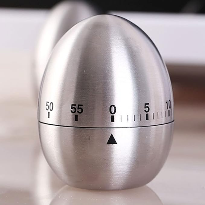 Kitchen Timer for Cooking, Egg Kitchen Timer Stainless Steel Mechanical - Image 3