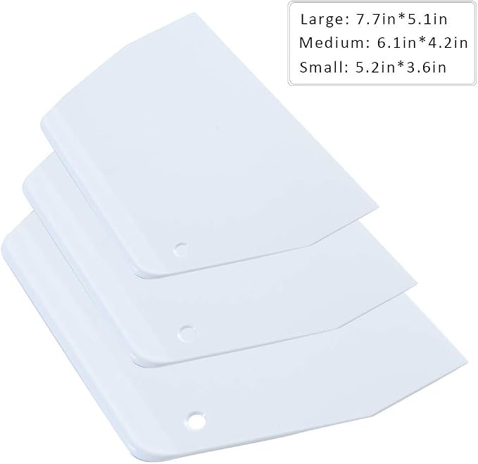 Luckycivia 3-Piece Trapezoidal Plastic Scraper - Image 2