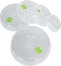 Microwave Covers for Food 5 PCS Microwave Splatter Lid Cover Dish Cover Plate by Bealuffe