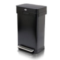 Clorox 13 Gallon Trash Can - 50L Kitchen Trash Can - Rectangular Black by Clorox