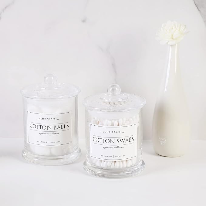 Volisnova 2 Pack Farmhouse Apothecary Jars - Image 3