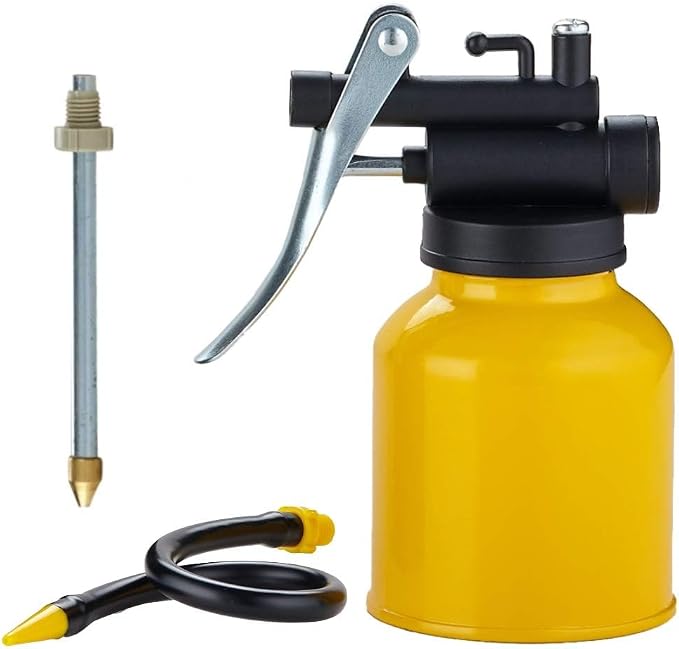 Hand Pump Oiler Can Professional Level 8 oz. Capacity Pump Oiler - Image 3