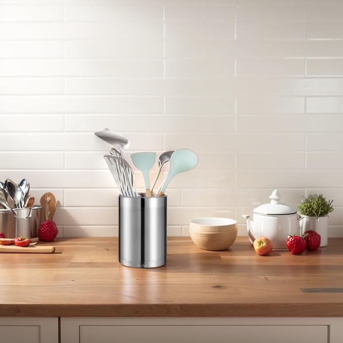 KSENDALO Stainless Steel Utensil Holder - Image 2