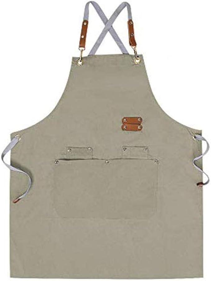Mignongirl Chef Apron, Cross Back Apron by Mignongirl