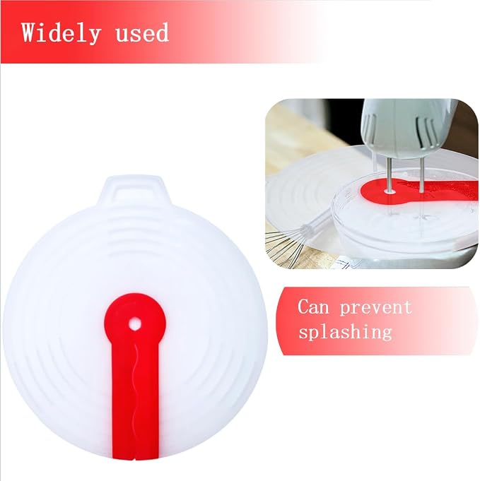 Splatter Guard for Mixer, Hand Mixer Splatter Guard, Cooking Splash Guard for - Image 5