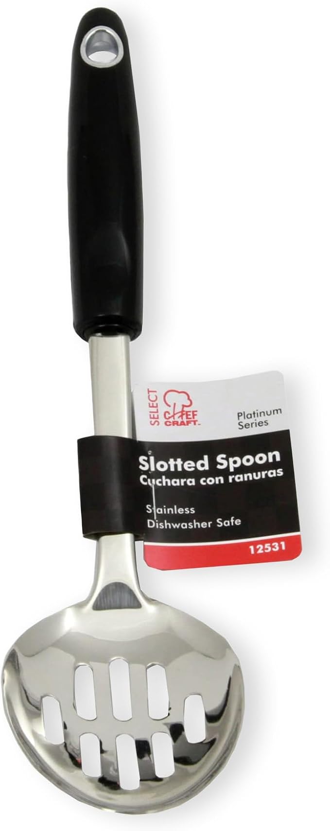 Chef Craft Select Slotted Spoon, 12 inch, Stainless Steel - Image 7