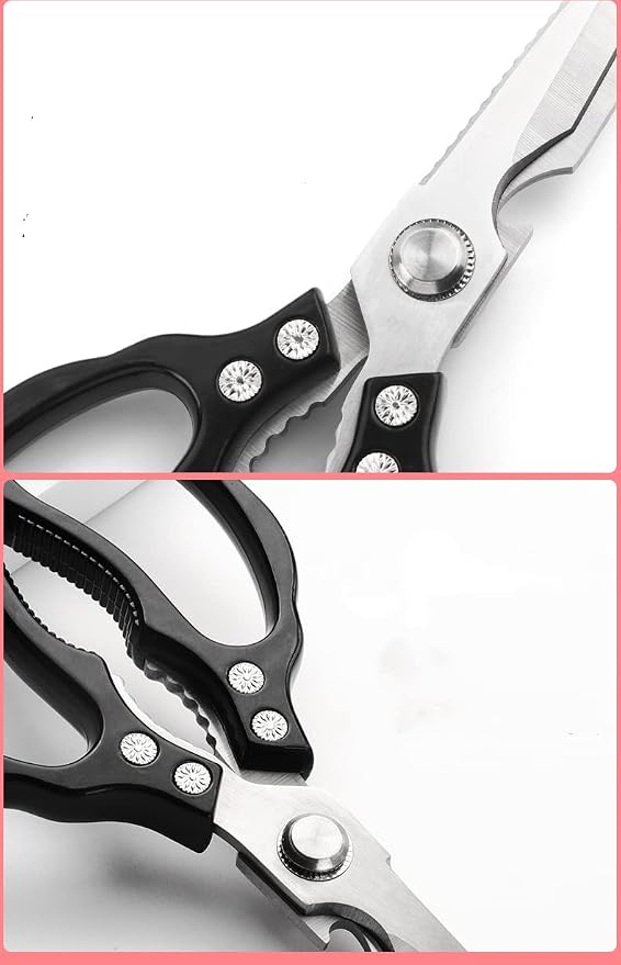 AWinjoy Heavy Duty Sharp Kitchen Scissors, Dishwasher Safe, Cooking Shears - Image 5
