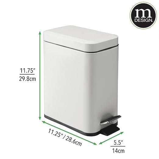 mDesign Pedal Bin — Waste Bin - Image 7