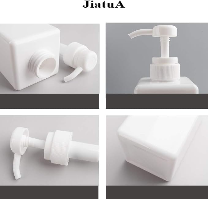 Pump Bottle, Refillable Plastic Empty Lotion Soap Dispenser Liquid Container - Image 6