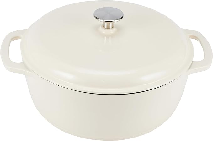 Amazon Basics Enameled Cast Iron Dutch Oven Pot by AmazonBasics