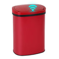 PayLessHere | 13 Gallon Stainless Steel Trash Can | Red | Automatic Touchless by PayLessHere