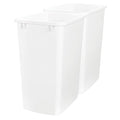 Rev-A-Shelf 2-Pack 35 Quart Polymer Replacement Trash Bin, Recycle Waste by Rev-A-Shelf